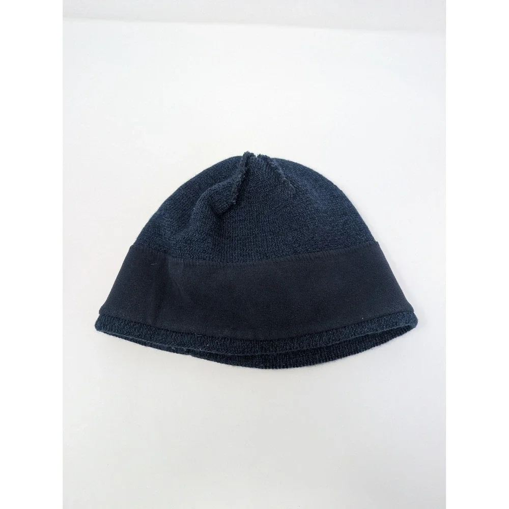 Northface Navy Fleece Lined Beanie + Carhartt Reversible Knit Hat Bundle‎ OS